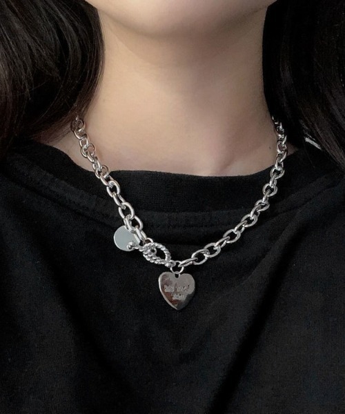 LAC-VERT(ラック・ヴェール)の「ハートモチーフチェーンネックレス(ネックレス・レディース・シルバー/シルバー系その他・FREE)」の2枚目の写真