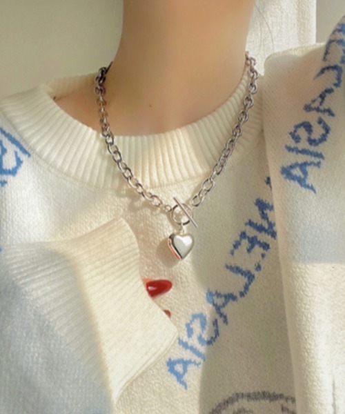 LAC-VERT(ラック・ヴェール)の「ハートモチーフチェーンネックレス(ネックレス・レディース・シルバー/シルバー系その他・FREE)」の6枚目の写真