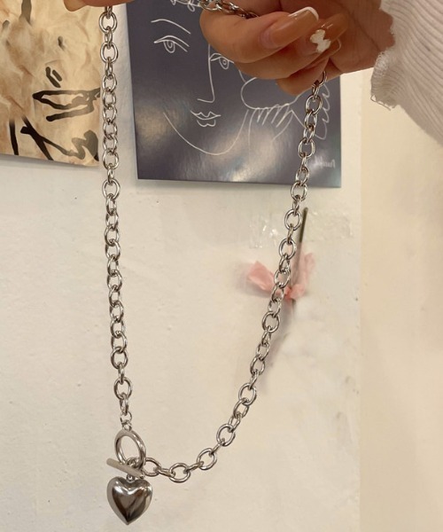 LAC-VERT(ラック・ヴェール)の「ハートモチーフチェーンネックレス(ネックレス・レディース・シルバー/シルバー系その他・FREE)」の4枚目の写真