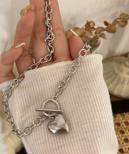 LAC-VERT(ラック・ヴェール)の「ハートモチーフチェーンネックレス(ネックレス・レディース・シルバー/シルバー系その他・FREE)」の3枚目の写真