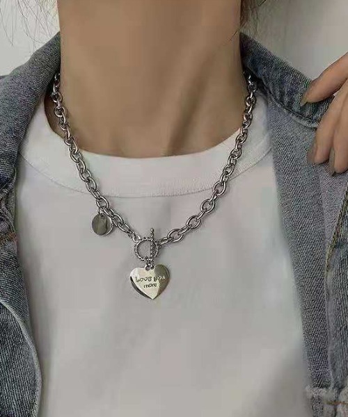 LAC-VERT(ラック・ヴェール)の「ハートモチーフチェーンネックレス(ネックレス・レディース・シルバー/シルバー系その他・FREE)」の9枚目の写真