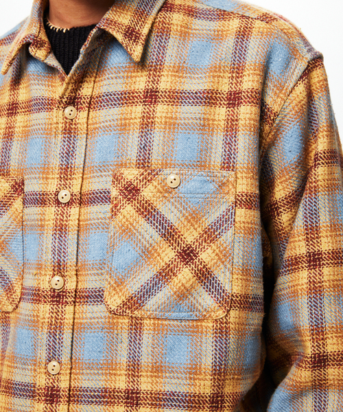 JOURNAL STANDARD J.S HOMESTEAD（ジャーナルスタンダードホームステッド）の「J.S.Homestead / シュレッド ワーク チェック シャツ（シャツ/ブラウス・メンズ・ブラック/ベージュ/ピンク・LARGE/MEDIUM）」の12枚目の写真