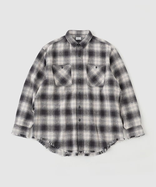 【NEW】J．S．ホームステッド（J．S．stead）/J．S．stead / シュレッド ワーク チェック シャツ J.S.Homestead / シュレッド ワーク チェック シャツ（シャツ/ブラウス