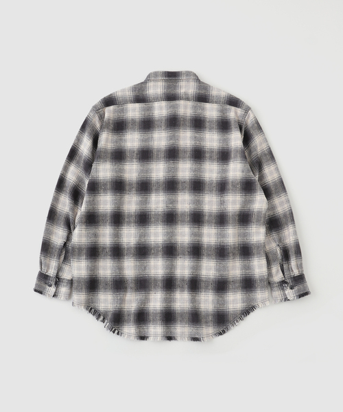 JOURNAL STANDARD J.S HOMESTEAD（ジャーナルスタンダードホームステッド）の「J.S.Homestead / シュレッド ワーク チェック シャツ（シャツ/ブラウス・メンズ・ブラック/ベージュ/ピンク・LARGE/MEDIUM）」の15枚目の写真