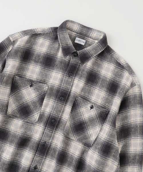 J.S.Homestead / シュレッド ワーク チェック シャツ（シャツ/ブラウス