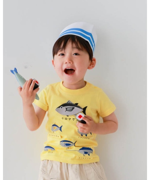 CHEEK ROOM（チークルーム）の「チークルーム いろいろマグロＴシャツ（Tシャツ/カットソー・キッズ・イエロー/レッド/サックスブルー・80ｃｍ/90cm/100cm/110cm/120cm/130cm）」の22枚目の写真