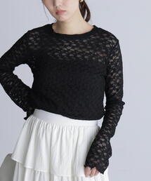 FREE'S MART | ◆長袖レースカットソー(Tシャツ/カットソー)