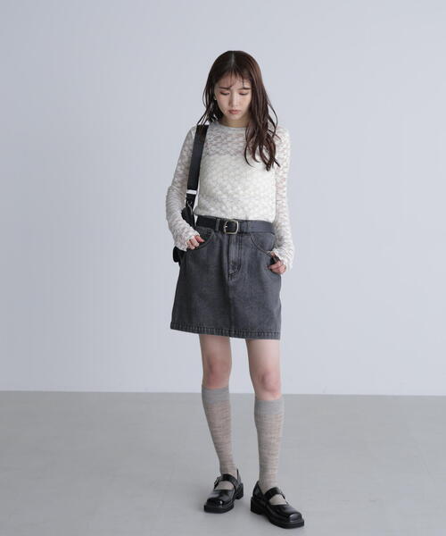 FREE'S MART(フリーズマート)の「◆長袖レースカットソー(Tシャツ/カットソー・レディース・ブラック/ホワイト系その他/ホワイト・FREE)」の20枚目の写真