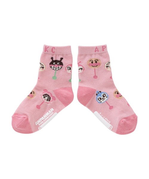 ANPANMAN KIDS COLLECTION（アンパンマンキッズコレクション）の「ペロペロチョコ総柄ソックス（ソックス/靴下・キッズ・ピンク/オフホワイト・15-17cm/13-15cm/11-13cm）」の5枚目の写真