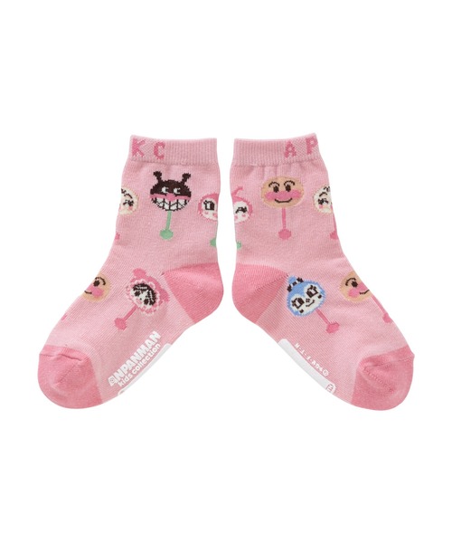 ANPANMAN KIDS COLLECTION（アンパンマンキッズコレクション）の「ペロペロチョコ総柄ソックス（ソックス/靴下・キッズ・ピンク/オフホワイト・15-17cm/13-15cm/11-13cm）」の6枚目の写真