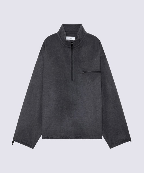 markaware(マーカウェア)の「【markaware/marka】ウールシルクビーバー / ハーフジップシャツ / HALF ZIP SHIRT(その他アウター・メンズ・グレー/ブラック・1/2)」の2枚目の写真