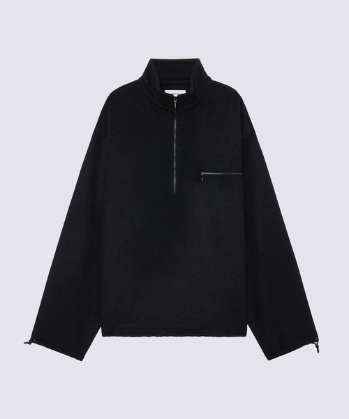 markaware(マーカウェア)の「【markaware/marka】ウールシルクビーバー / ハーフジップシャツ / HALF ZIP SHIRT(その他アウター・メンズ・グレー/ブラック・1/2)」の1枚目の写真