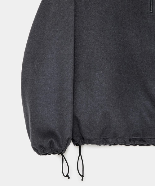 markaware(マーカウェア)の「【markaware/marka】ウールシルクビーバー / ハーフジップシャツ / HALF ZIP SHIRT(その他アウター・メンズ・グレー/ブラック・1/2)」の6枚目の写真