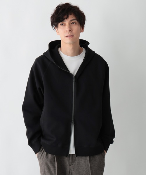 GLOBAL WORK（グローバルワーク）の「ダンボールZIPパーカー/638082（パーカー・メンズ・杢グレー/ブラック・LARGE/MEDIUM/SMALL/X-LARGE）」の2枚目の写真