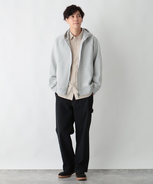 GLOBAL WORK（グローバルワーク）の「ダンボールZIPパーカー/638082（パーカー・メンズ・杢グレー/ブラック・LARGE/MEDIUM/SMALL/X-LARGE）」の21枚目の写真