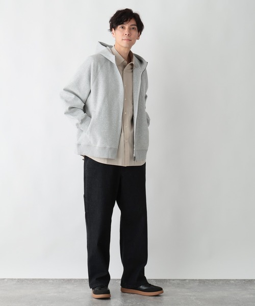 GLOBAL WORK（グローバルワーク）の「ダンボールZIPパーカー/638082（パーカー・メンズ・杢グレー/ブラック・LARGE/MEDIUM/SMALL/X-LARGE）」の22枚目の写真