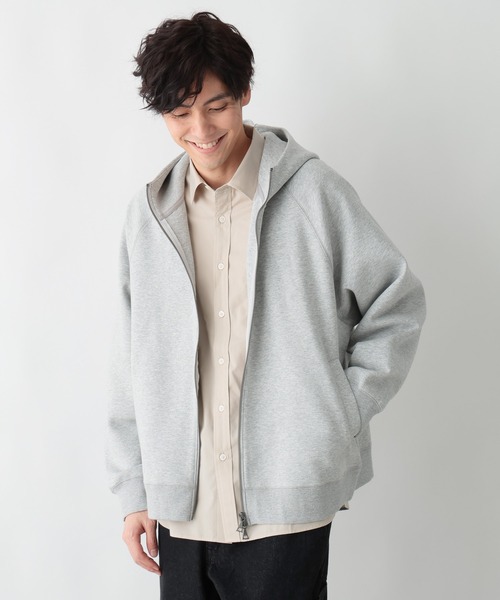GLOBAL WORK（グローバルワーク）の「ダンボールZIPパーカー/638082（パーカー・メンズ・杢グレー/ブラック・LARGE/MEDIUM/SMALL/X-LARGE）」の12枚目の写真