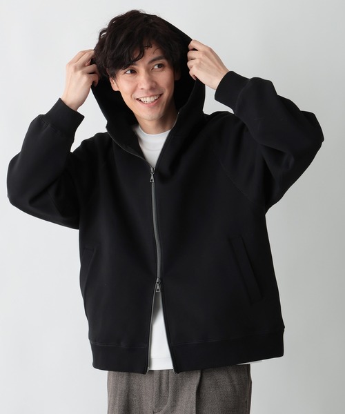 GLOBAL WORK（グローバルワーク）の「ダンボールZIPパーカー/638082（パーカー・メンズ・杢グレー/ブラック・LARGE/MEDIUM/SMALL/X-LARGE）」の18枚目の写真