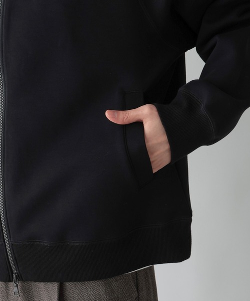 GLOBAL WORK（グローバルワーク）の「ダンボールZIPパーカー/638082（パーカー・メンズ・杢グレー/ブラック・LARGE/MEDIUM/SMALL/X-LARGE）」の8枚目の写真