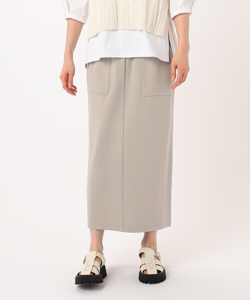 Gabardine K.T（ギャバジンケーティー）の「ハイテンションポンチ タイトスカート（スカート・レディース・ライトグレー・9号）」の10枚目の写真