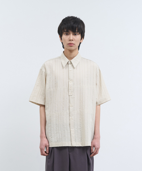 NOISE(ノイズ)の「ジャスティンストライプシャツ - カプリベージュ(シャツ/ブラウス・レディース・その他・LARGE/MEDIUM)」の2枚目の写真