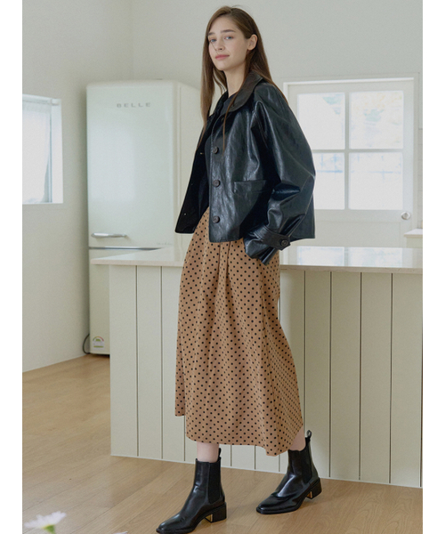 AVANT-G(アバン)の「Dot Corduroy Long Skirt - CAMEL(スカート・レディース・その他・FREE)」の6枚目の写真