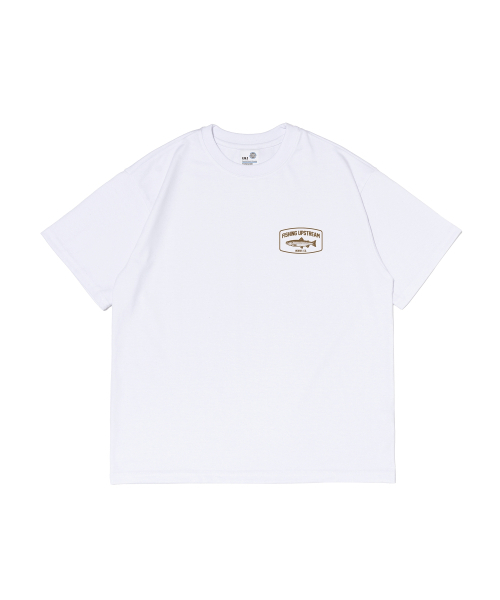 WORKS & CO.(ワークス アンド コー)の「アップストリームフィッシング 半袖Tシャツ (ホワイト)(Tシャツ/カットソー・レディース・その他・2XL/L/M/XL)」の1枚目の写真