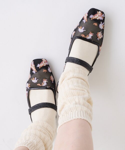 mystic（ミスティック）の「フラワーチュールミュール（その他シューズ・レディース・ホワイト/ブラック・36/37/38）」の8枚目の写真