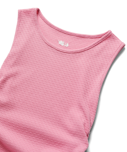 WITHOUT SUMMER（ウィズアウトサマ）の「シャーリングスリーブレストップ_ピンク（Tシャツ/カットソー・レディース・その他・FREE）」の3枚目の写真