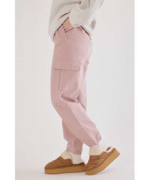 RODEO CROWNS WIDE BOWL（ロデオクラウンズワイドボウル）の「カーゴJOGパンツ（カーゴパンツ・レディース・ベージュ/ブラック/スモークピンク/カーキ・SMALL/MEDIUM）」の13枚目の写真