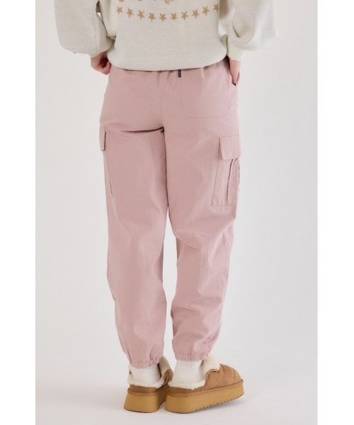 RODEO CROWNS WIDE BOWL（ロデオクラウンズワイドボウル）の「カーゴJOGパンツ（カーゴパンツ・レディース・ベージュ/ブラック/スモークピンク/カーキ・SMALL/MEDIUM）」の14枚目の写真