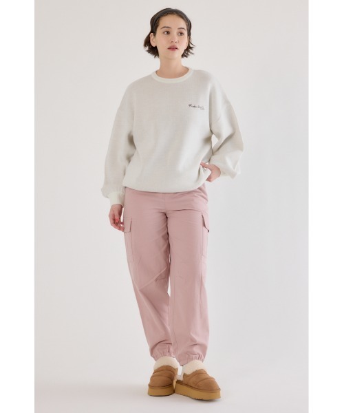 RODEO CROWNS WIDE BOWL（ロデオクラウンズワイドボウル）の「カーゴJOGパンツ（カーゴパンツ・レディース・ベージュ/ブラック/スモークピンク/カーキ・SMALL/MEDIUM）」の15枚目の写真