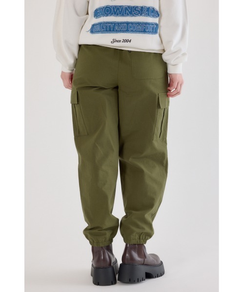 RODEO CROWNS WIDE BOWL（ロデオクラウンズワイドボウル）の「カーゴJOGパンツ（カーゴパンツ・レディース・ベージュ/ブラック/スモークピンク/カーキ・SMALL/MEDIUM）」の20枚目の写真