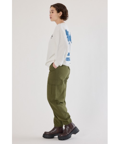 RODEO CROWNS WIDE BOWL（ロデオクラウンズワイドボウル）の「カーゴJOGパンツ（カーゴパンツ・レディース・ベージュ/ブラック/スモークピンク/カーキ・SMALL/MEDIUM）」の22枚目の写真