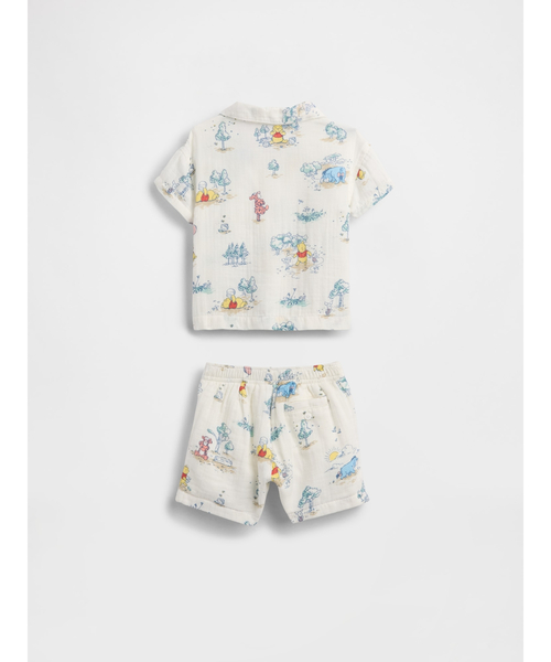 GAP(ギャップ)の「くまのプーさん コットンガーゼ コーデセット (ベビー)(セットアップ・キッズ・マルチ・60cm/70cm/80cm/90cm)」の2枚目の写真