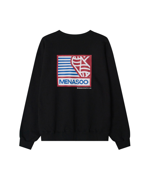 MENASOO(ミナス)の「Menasoo Hearttrack Sweatshirt_Black(スウェット・レディース・ブラック・F/S-M)」の3枚目の写真