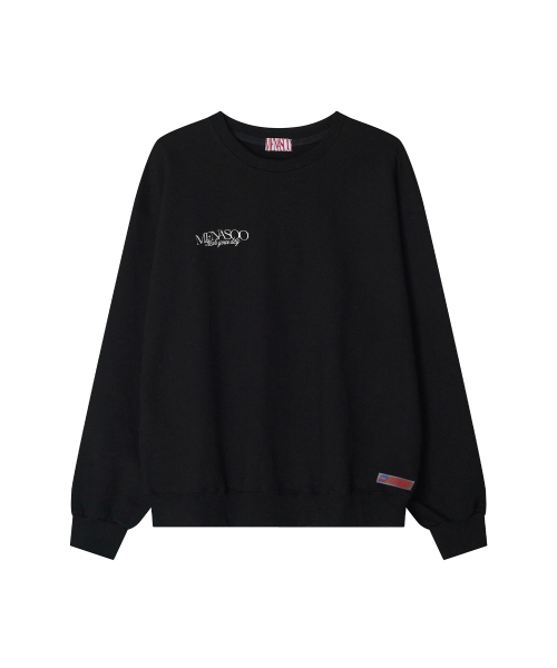 MENASOO(ミナス)の「Menasoo Hearttrack Sweatshirt_Black(スウェット・レディース・ブラック・F/S-M)」の4枚目の写真