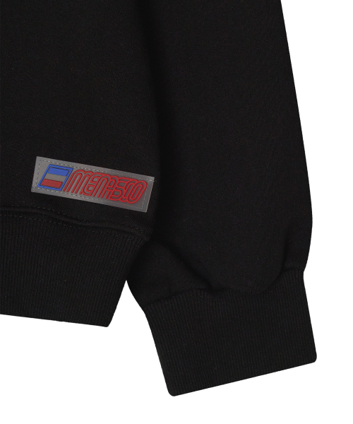 MENASOO(ミナス)の「Menasoo Hearttrack Sweatshirt_Black(スウェット・レディース・ブラック・F/S-M)」の6枚目の写真