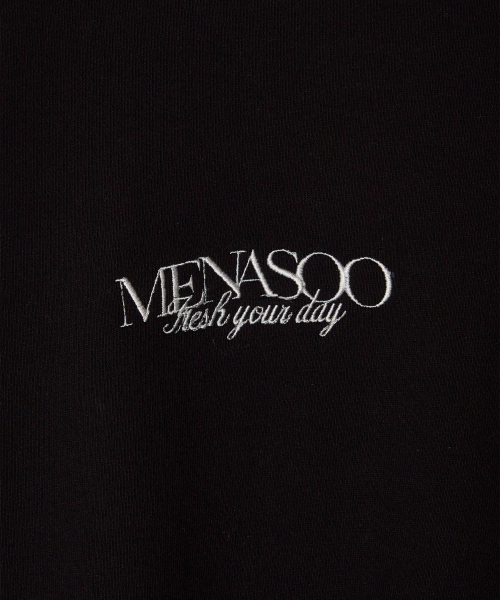 MENASOO(ミナス)の「Menasoo Hearttrack Sweatshirt_Black(スウェット・レディース・ブラック・F/S-M)」の8枚目の写真