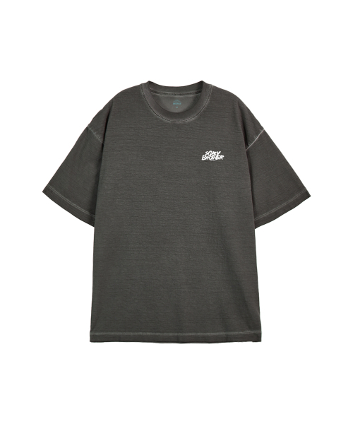 ASTRAL PROJECTION（アストラルプロジェクション）の「[APSTUDIOXSCARYBROTHER SERIES 2]ピグメントルーズフィット半袖Tシャツ_チャコール（Tシャツ/カットソー・メンズ・その他・M/L/XL/XXL）」の2枚目の写真