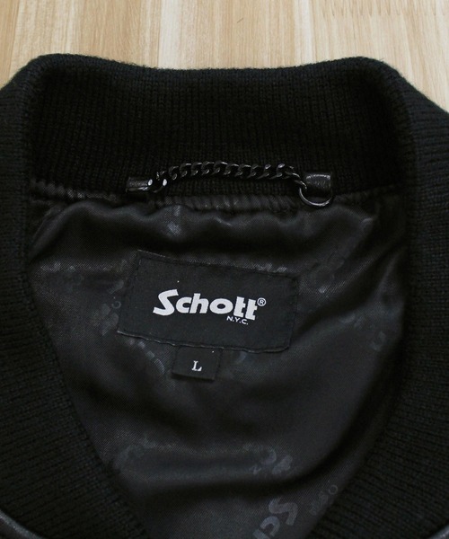 schott(ショット)の「BOWERY JACKET(ライダースジャケット・メンズ・ブラック・XL/L/M)」の3枚目の写真