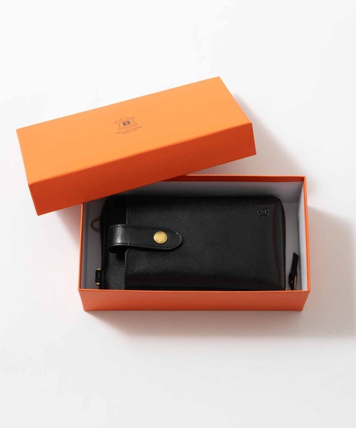 BELLIES YORK(ベリーズヨーク)の「【BELLIES YORK/ベリーズヨーク】イタリア牛革 スマートフォンショルダー(ショルダーバッグ・メンズ・グレー系/ブラック/ブラウン/グリーン・FREE)」の12枚目の写真