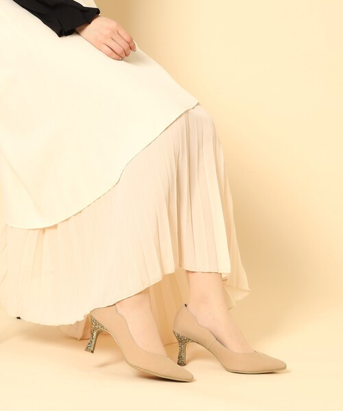 ESPERANZA（エスペランサ）の「ハートカットパンプス（パンプス・レディース・ベージュ系8/ピンク系/ブラック系8・24.5cm/24.0cm/23.5cm/23.0cm/22.5cm）」の21枚目の写真