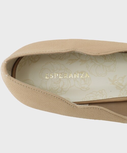 ESPERANZA（エスペランサ）の「ハートカットパンプス（パンプス・レディース・ベージュ系8/ピンク系/ブラック系8・24.5cm/24.0cm/23.5cm/23.0cm/22.5cm）」の9枚目の写真