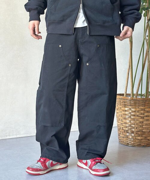 CPCM（シーピーシーエム）の「ダブルニーカーブペインターパンツ（その他パンツ・メンズ・カーキ/ブラック/ベージュ・MEDIUM/LARGE）」の6枚目の写真