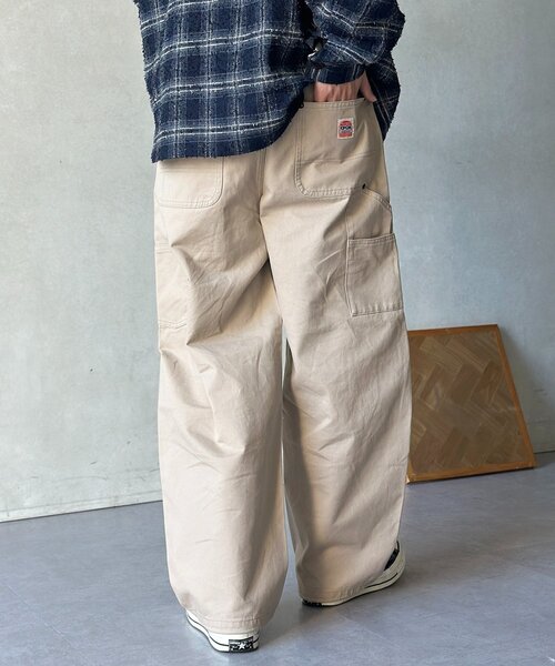 CPCM（シーピーシーエム）の「ダブルニーカーブペインターパンツ（その他パンツ・メンズ・カーキ/ブラック/ベージュ・MEDIUM/LARGE）」の13枚目の写真