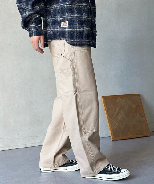 CPCM（シーピーシーエム）の「ダブルニーカーブペインターパンツ（その他パンツ・メンズ・カーキ/ブラック/ベージュ・MEDIUM/LARGE）」の14枚目の写真