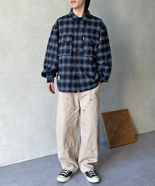 CPCM（シーピーシーエム）の「ダブルニーカーブペインターパンツ（その他パンツ・メンズ・カーキ/ブラック/ベージュ・MEDIUM/LARGE）」の16枚目の写真