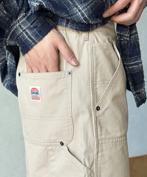 CPCM（シーピーシーエム）の「ダブルニーカーブペインターパンツ（その他パンツ・メンズ・カーキ/ブラック/ベージュ・MEDIUM/LARGE）」の19枚目の写真