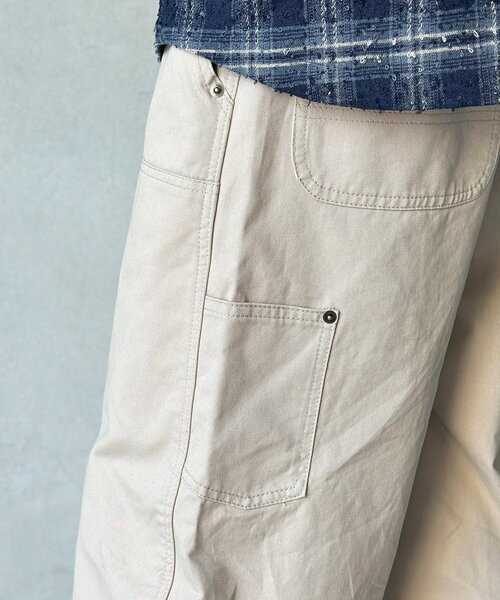 CPCM（シーピーシーエム）の「ダブルニーカーブペインターパンツ（その他パンツ・メンズ・カーキ/ブラック/ベージュ・MEDIUM/LARGE）」の20枚目の写真